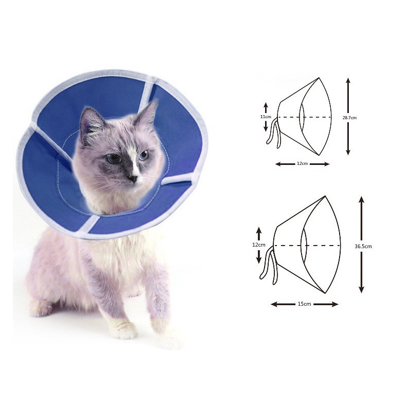 Anti Morsure Protection Cone Collerettes Chiens Chat Bleu M Cone De Cou Reglable De Protection Collier De Protection De Cdiscount