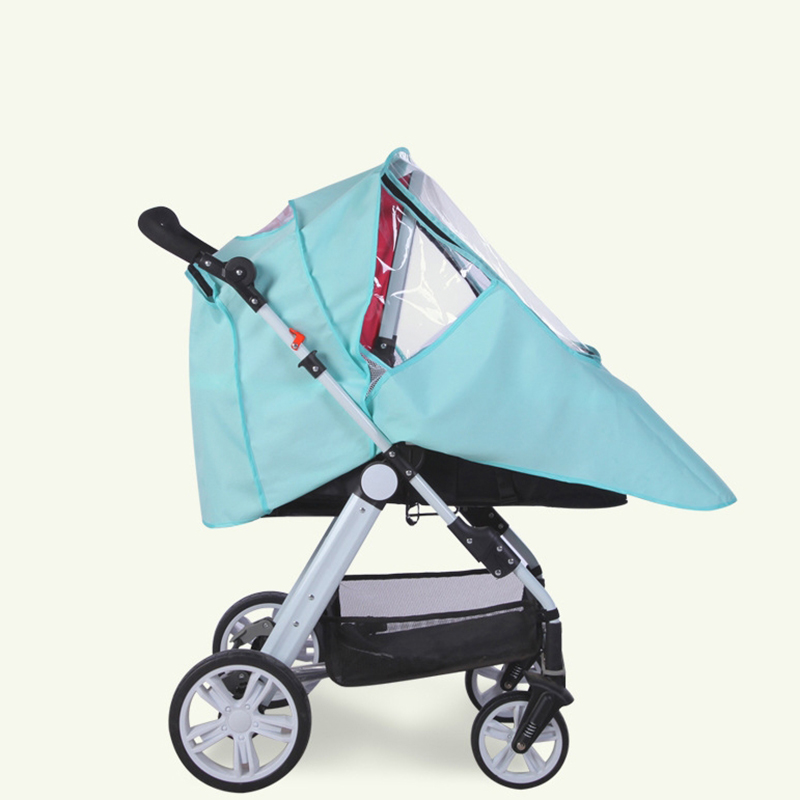 Housse De Pluie Transparente Universelle Pour Poussette – PVC, 55x75x40 Cm, Protection Pluie/vent/poussière - 5