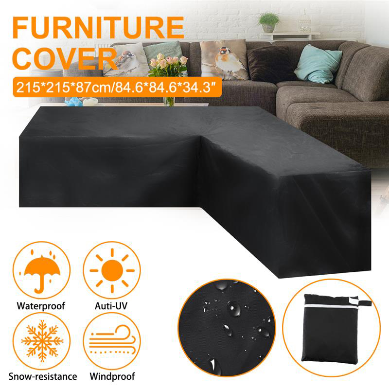 126x126x72cm Couverture de Meubles de Jardin /Étanche Rectangulaire R/ésistance /à la d/échirure Couvre-Meubles de Patio Coupe-Vent en Tissu Oxford Housse de Couverture de Meubles pour lext/érieur 210D