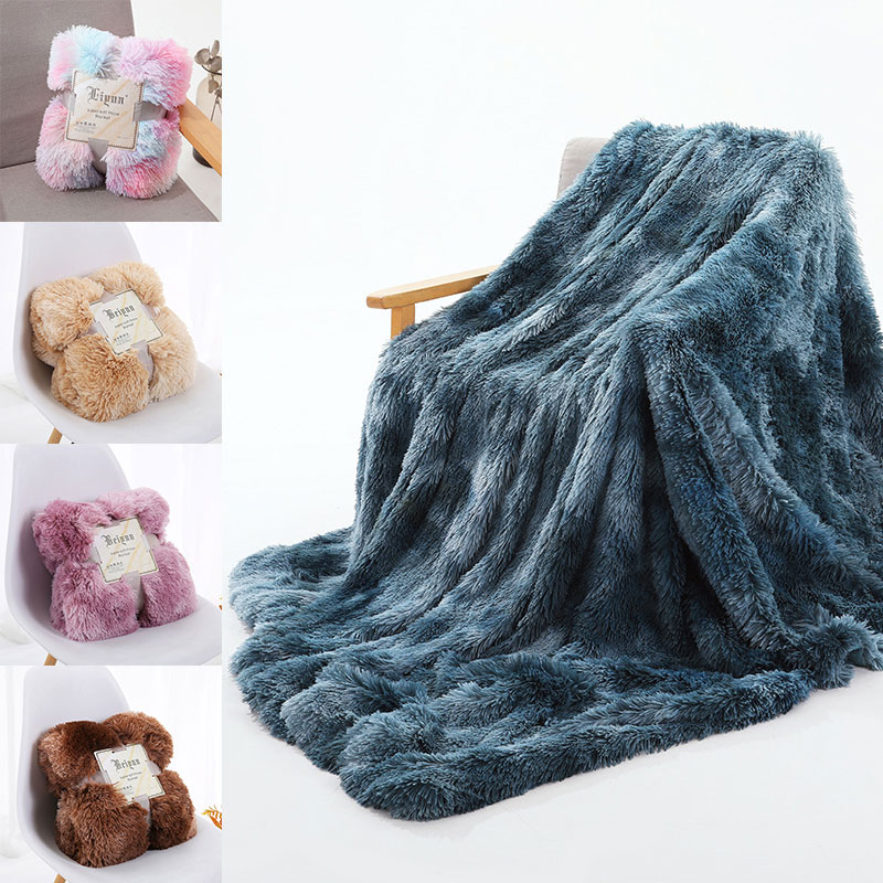 Couverture De Salon En Imitation Fourrure 150 X 200 Cm Plaid Douillet Double Face En Fourrure