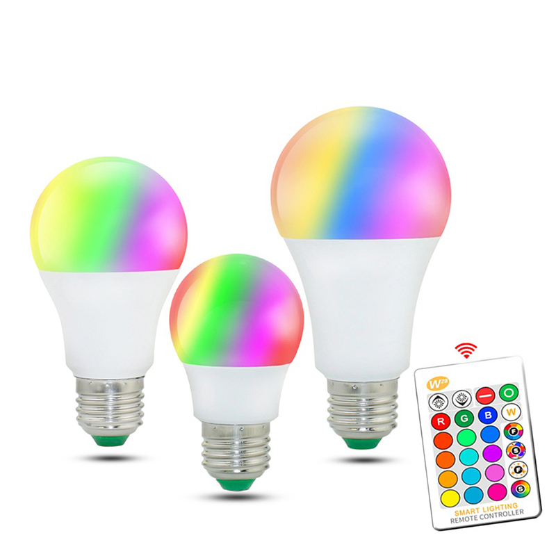 Ampoule Intelligente E27 LED 16 Changement De Couleur RGB Ampoule Lampe